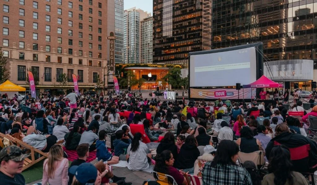free outdoor movies downtown vancouver photo